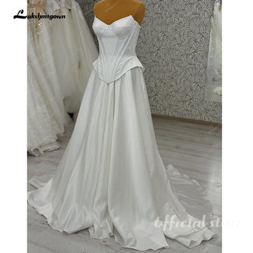 High-Neck Lace Tulle Long Sleeves Wedding Dress