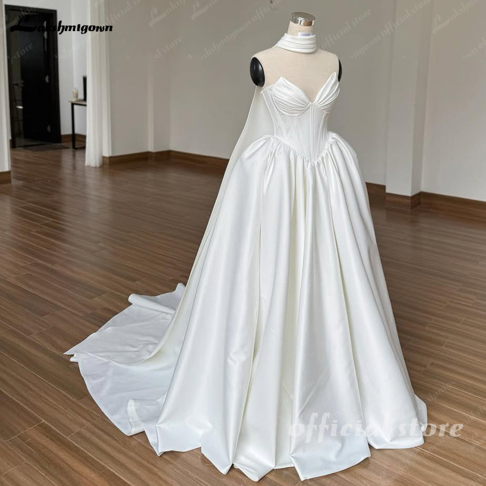 Exquisite Long Wedding Dresses Women's Sexy A Line Sweetheart Bridal Gowns