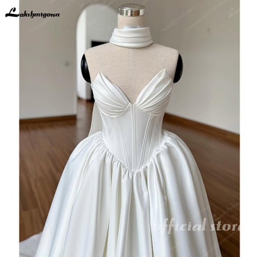 Exquisite Long Wedding Dresses Women's Sexy A Line Sweetheart Bridal Gowns