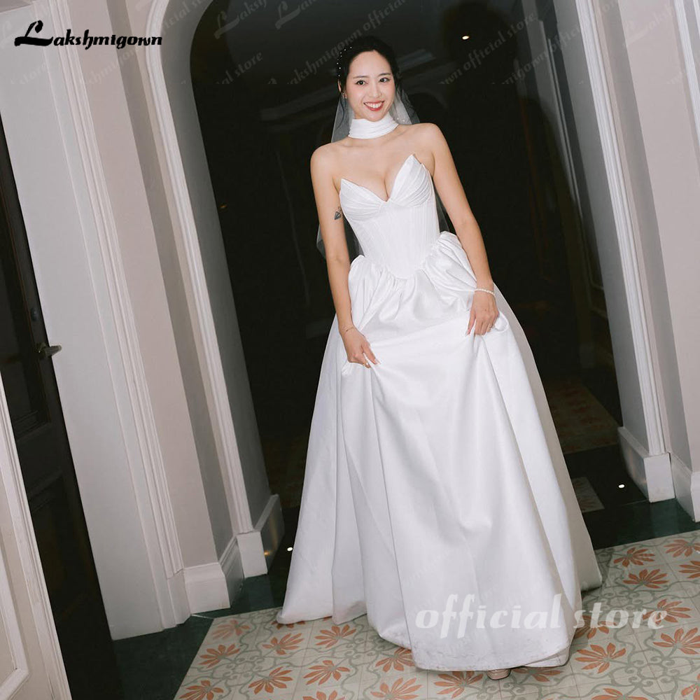 Exquisite Long Wedding Dresses Women's Sexy A Line Sweetheart Bridal Gowns