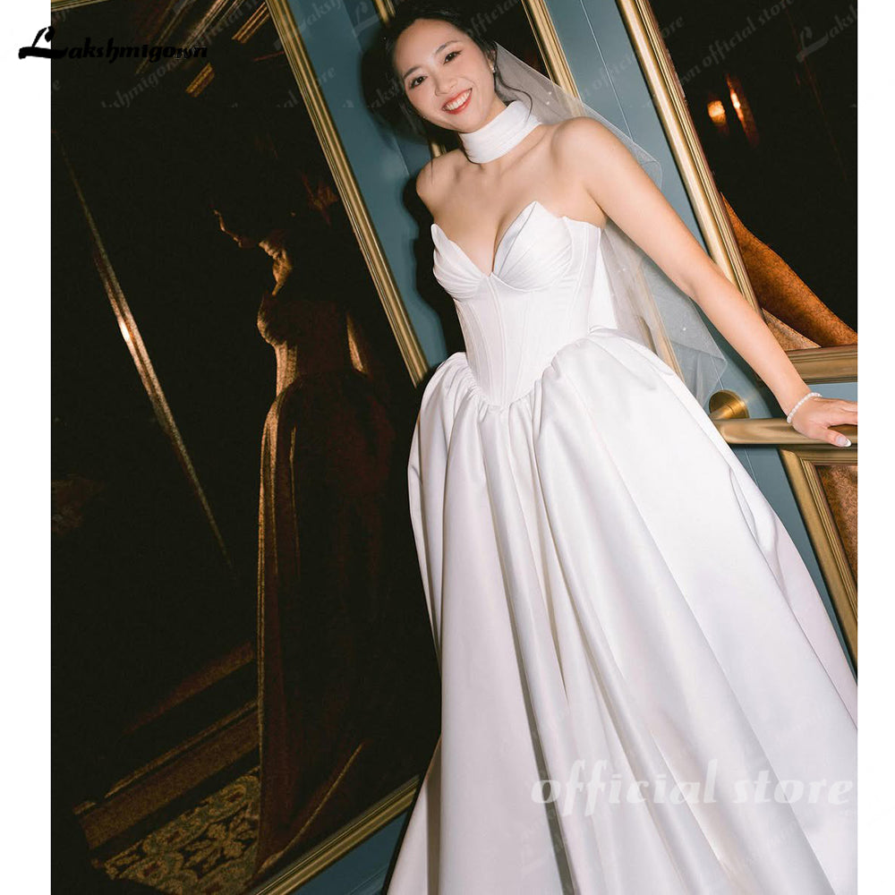 Exquisite Long Wedding Dresses Women's Sexy A Line Sweetheart Bridal Gowns