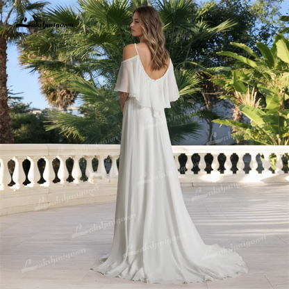 Vestido de novia con apliques de encaje y flores de talla grande con abertura lateral