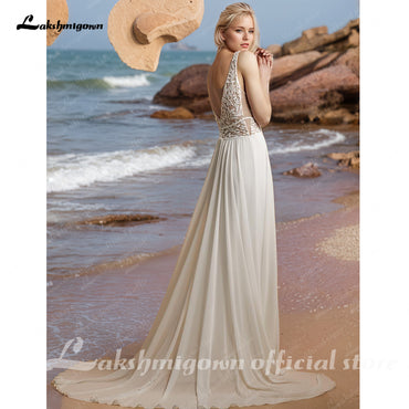 Summer Wedding Dresses  Beach Bridal Gowns Boho Lace Bride Dress
