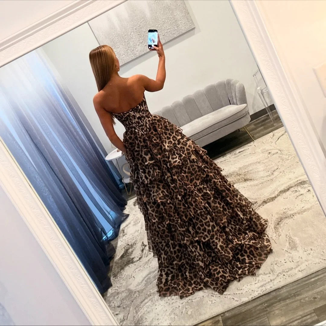 black and leopard prom dress Cheetah, Leopard & Animal Print Prom Dresses