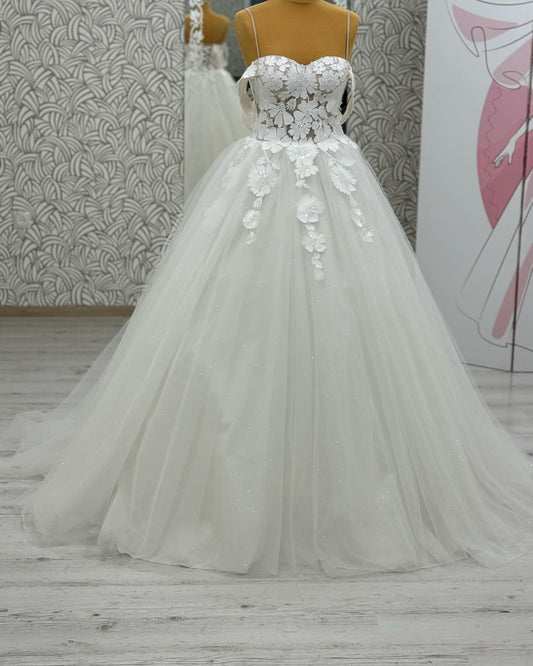 Off The Shoulder Tulle Long Wedding Dreses Sexy Women Beach Bridal Gowns